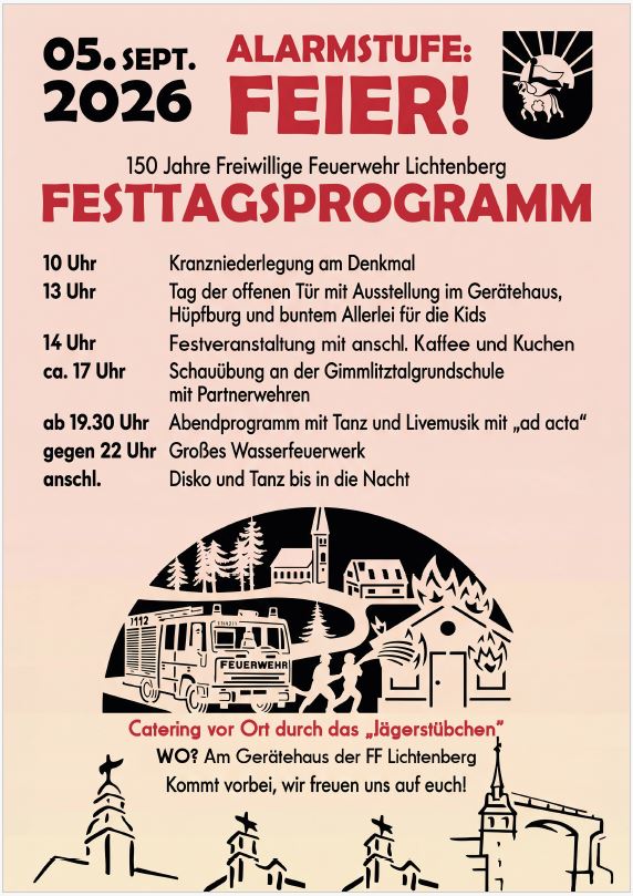 Programm der 150-Jahr-Feier